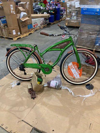 Margaritaville 26" 7-Speed Cruiser, Green