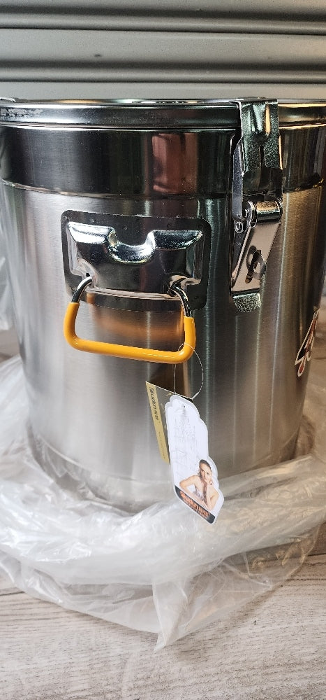 30L SS Insulated Ice Bucket (Color: Silver)