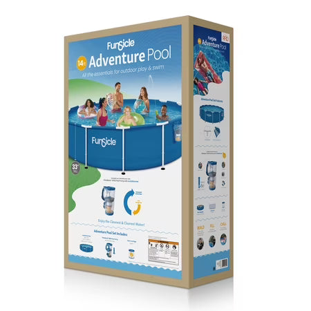 Funsicle 14ft Above Ground Pool with Pump