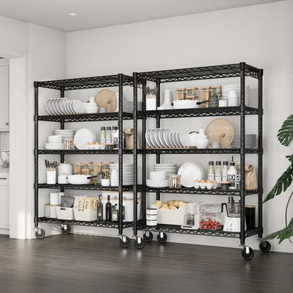 TrumanPick 5-Tier Wire Shelf, 36"W x 16"D x 76"H