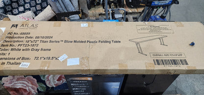 Titan Series Plastic Folding Training Table 72 x 18