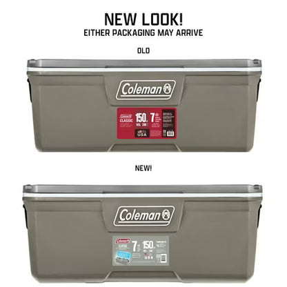 Coleman Classic 150 QT Hard-Sided Cooler, Silver