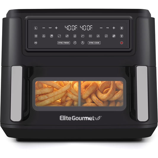 Elite Gourmet EAF1055D Dual Zone Fryer Oven