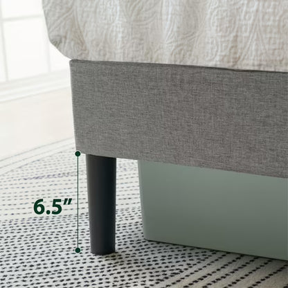 Mainstays Gray Tufted Platform Bed, Queen