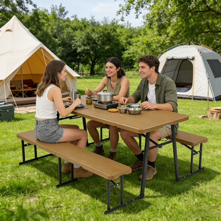 Living & More 3-Piece Folding Picnic Table Set