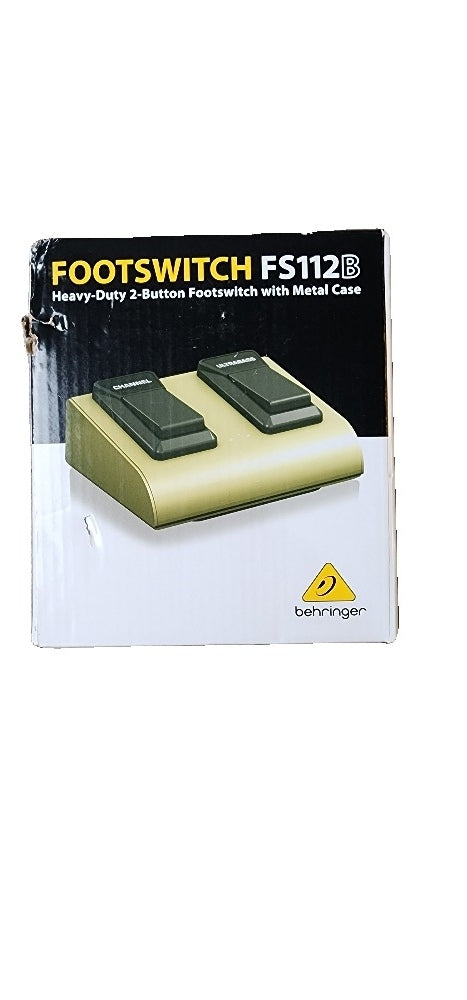 Behringer Fs112b Pedal Dual Channel Footswitch Bass Ultrabass Free Uk P+p