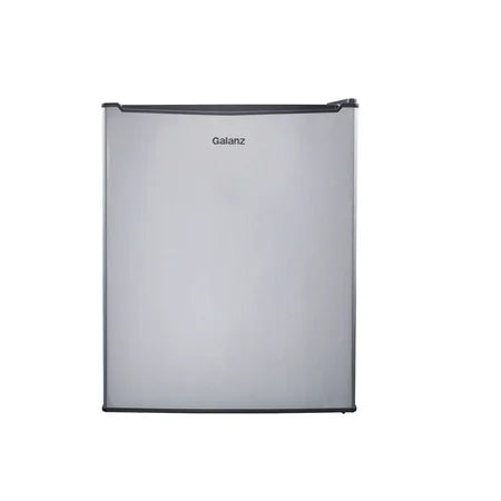 Galanz 2.7 Cu Ft One Door Mini Fridge, Stainless Steel Look, Estar