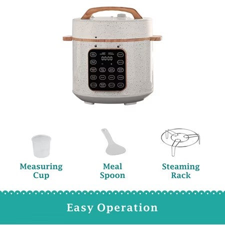 Pioneer Woman Linen Speckle 6-Qt Pressure Cooker