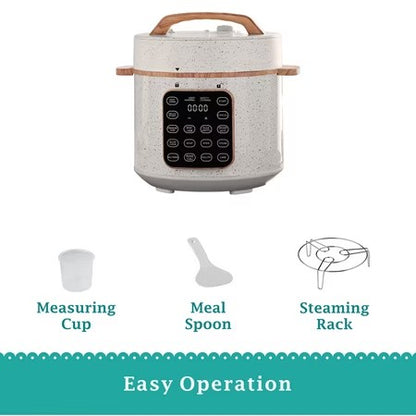 Pioneer Woman Linen Speckle 6-Qt Pressure Cooker