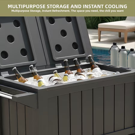 Uforic 85-qt Rolling Cooler with Wheels, Black