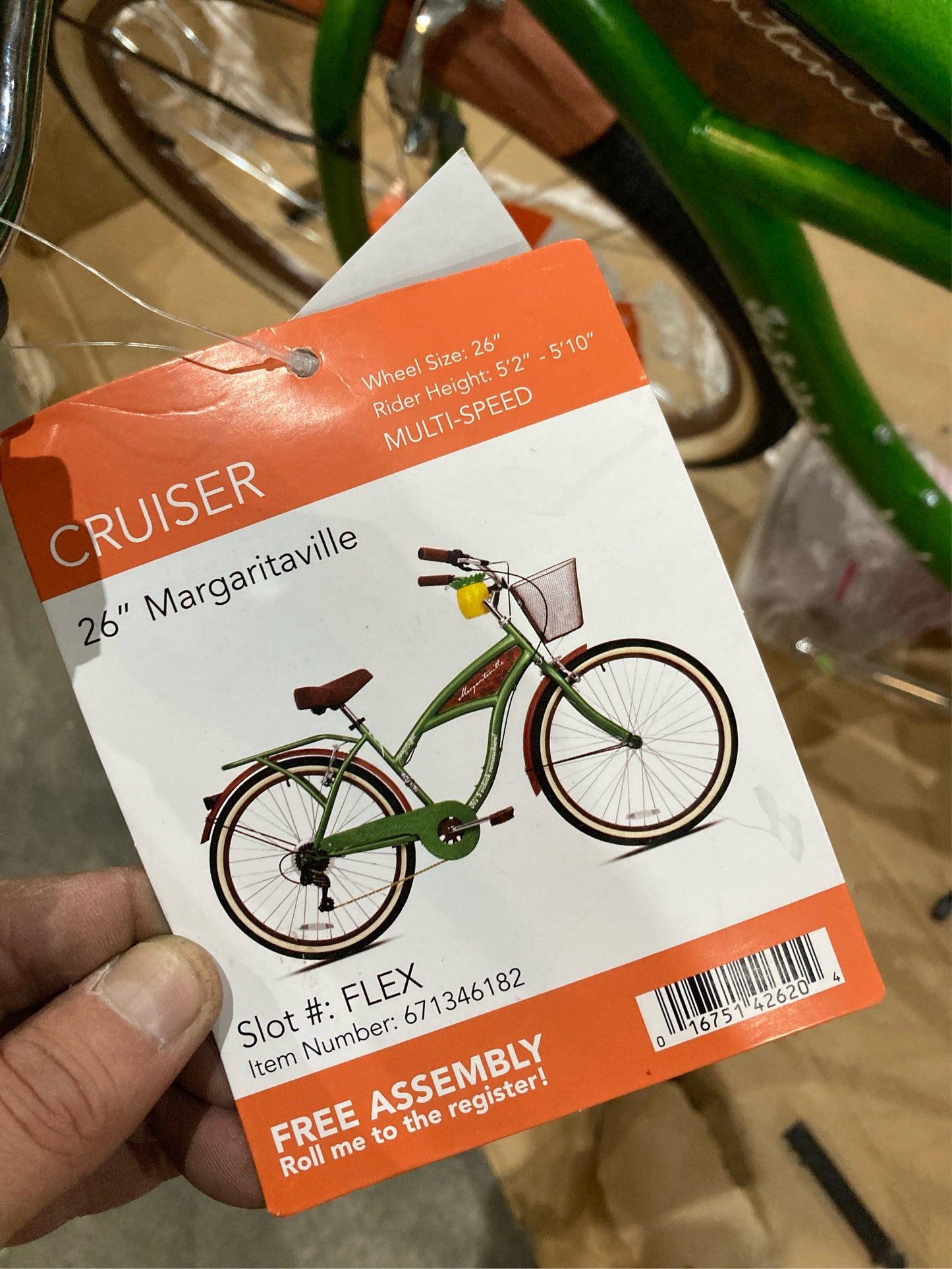 Margaritaville 26" 7-Speed Cruiser, Green