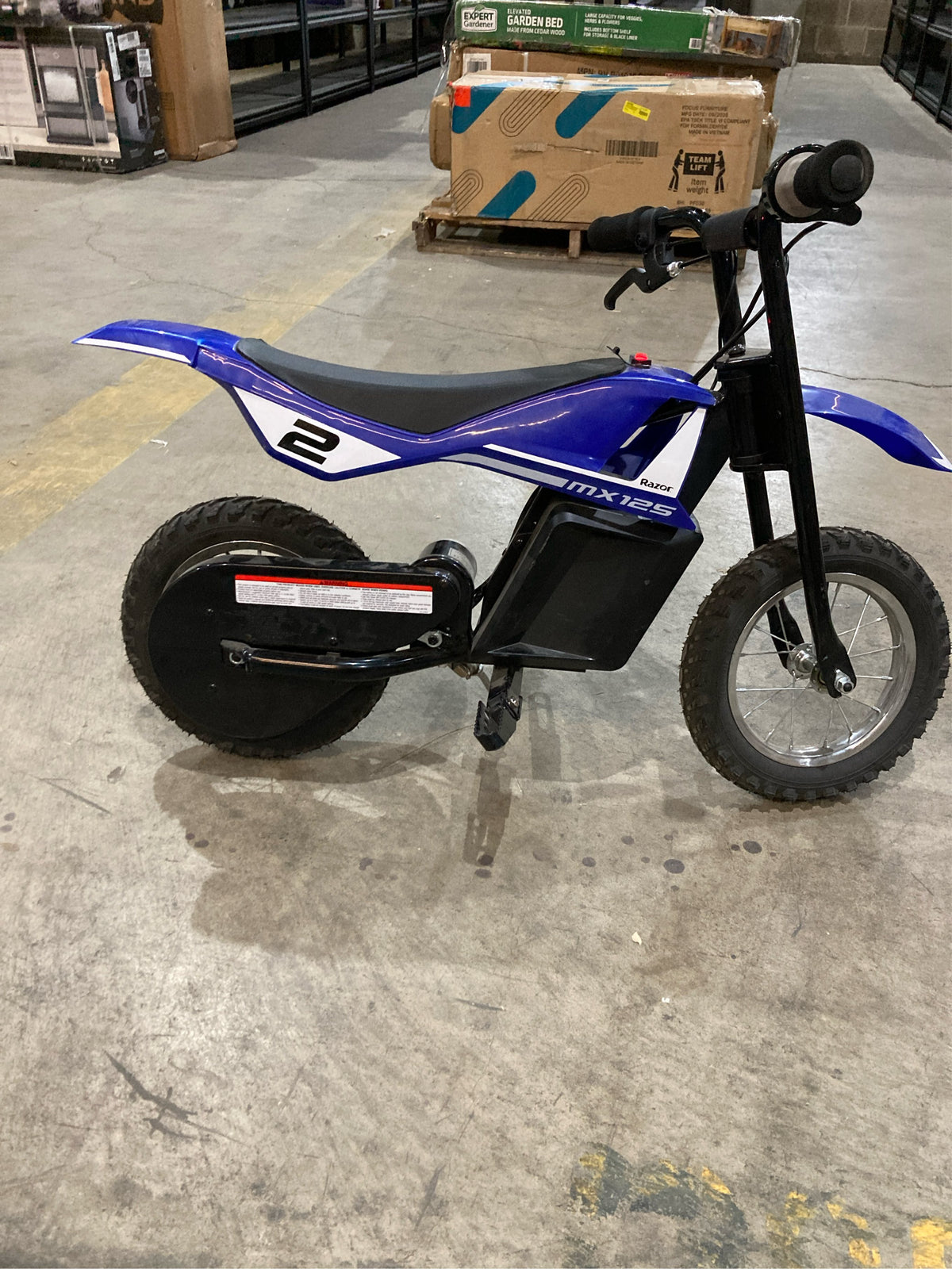Razor Dirt Rocket MX125 - 12V Dirt Bike (Blue)