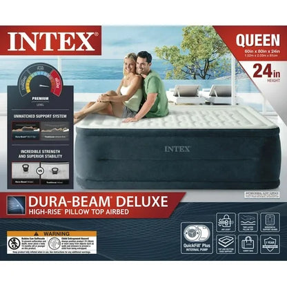 Intex 24 Dream Lux Pillow Top Airbed Queen