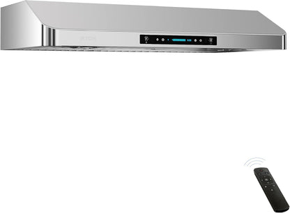 IKTCH 42 Inch Under Cabinet Range Hood with 900-CFM, 4 Speed Gesture Sensing&Touch Control Panel