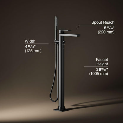 KOHLER Parallel Matte Black Bathtub Faucet