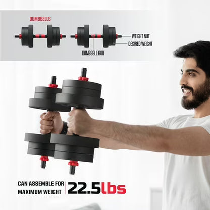 FitRx Smartbell 5-in-1 Adjustable Dumbbell, 45 lb