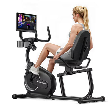 MERACH Recumbent Bike with Screen and Resistance