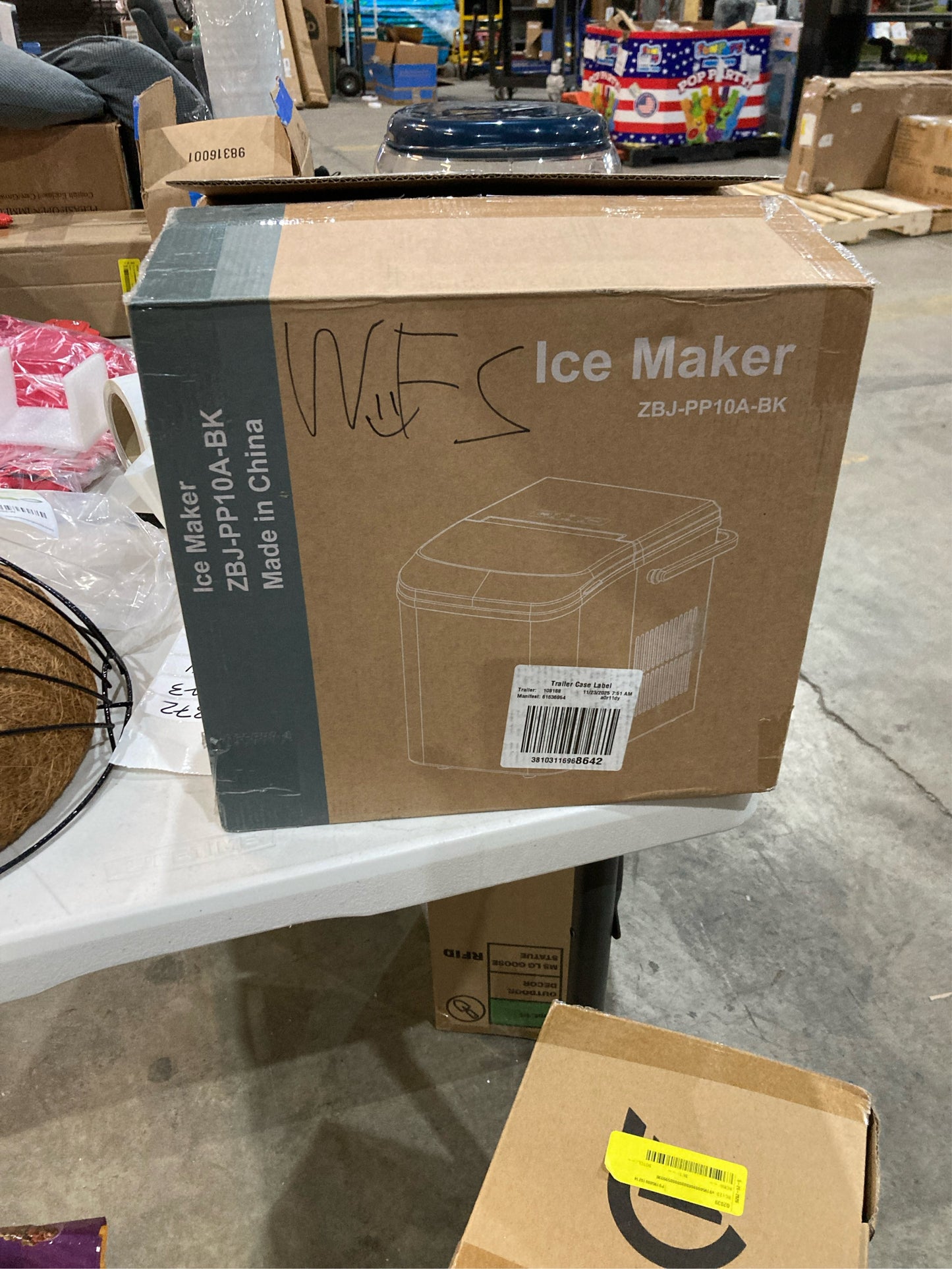 NEWBULIG Countertop Ice Maker, 9-bullet ice