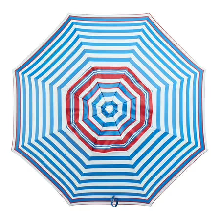 Mainstays 6.5' Red-Blue-White Stripe Umbrella