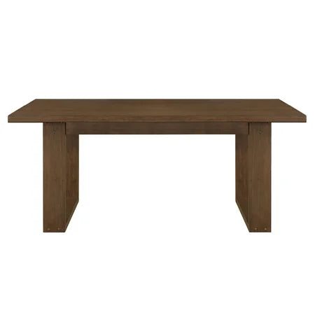 NEW Better Homes & Gardens Ezra Collection Rectangular Double Pedestal Dining Table, 72 in, Walnut