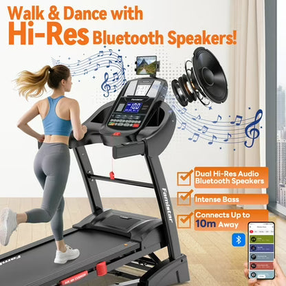 Famistar 5.1HP Folding Treadmill, Incline, App
