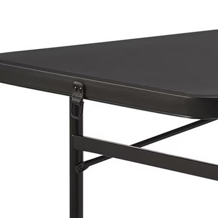 Mainstays 6 ft Bi-Fold Plastic Table, Black