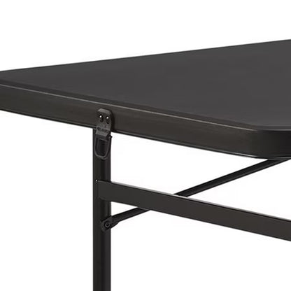 Mainstays 6 ft Bi-Fold Plastic Table, Black