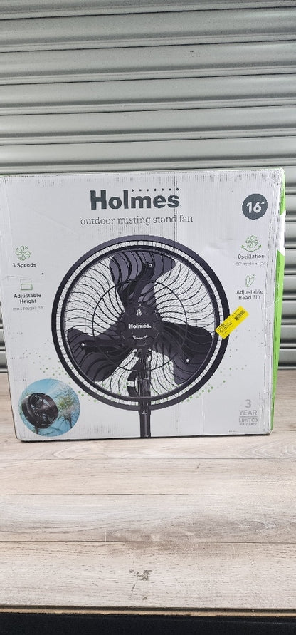 Outdoor 16-in Oscillating Misting Stand Fan