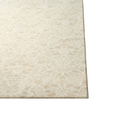 My Texas House Washable Rug, Ivory Floral 7x10