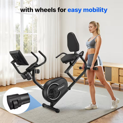 MERACH Recumbent Bike with Screen and Resistance