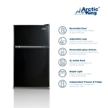 Arctic King 3.2 Cu ft Mini Fridge Freezer