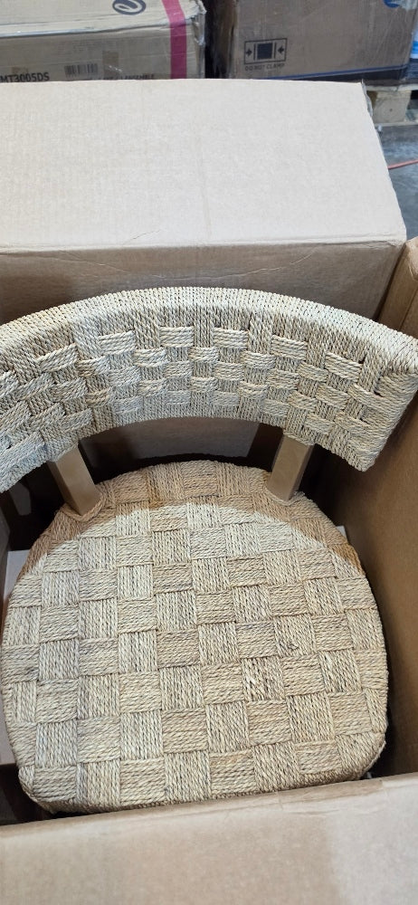 Sabit Natural Brown Seagrass Dining Chair
