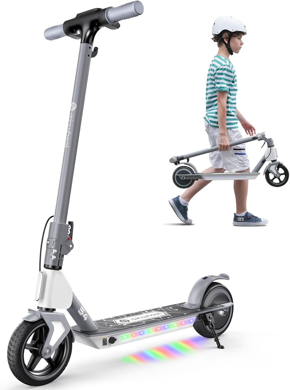 isinwheel S4 Kids 200W Scooter, 3 Speeds