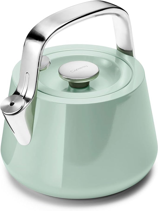 Stovetop Whistling Tea Kettle in Sage