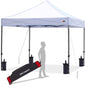 NEW ABCCANOPY Patio Pop Up Canopy Tent 10x10 Commercial-Series (White)