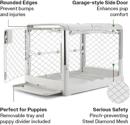 DIGGS Revol Collapsible Dog Crate (Ash)