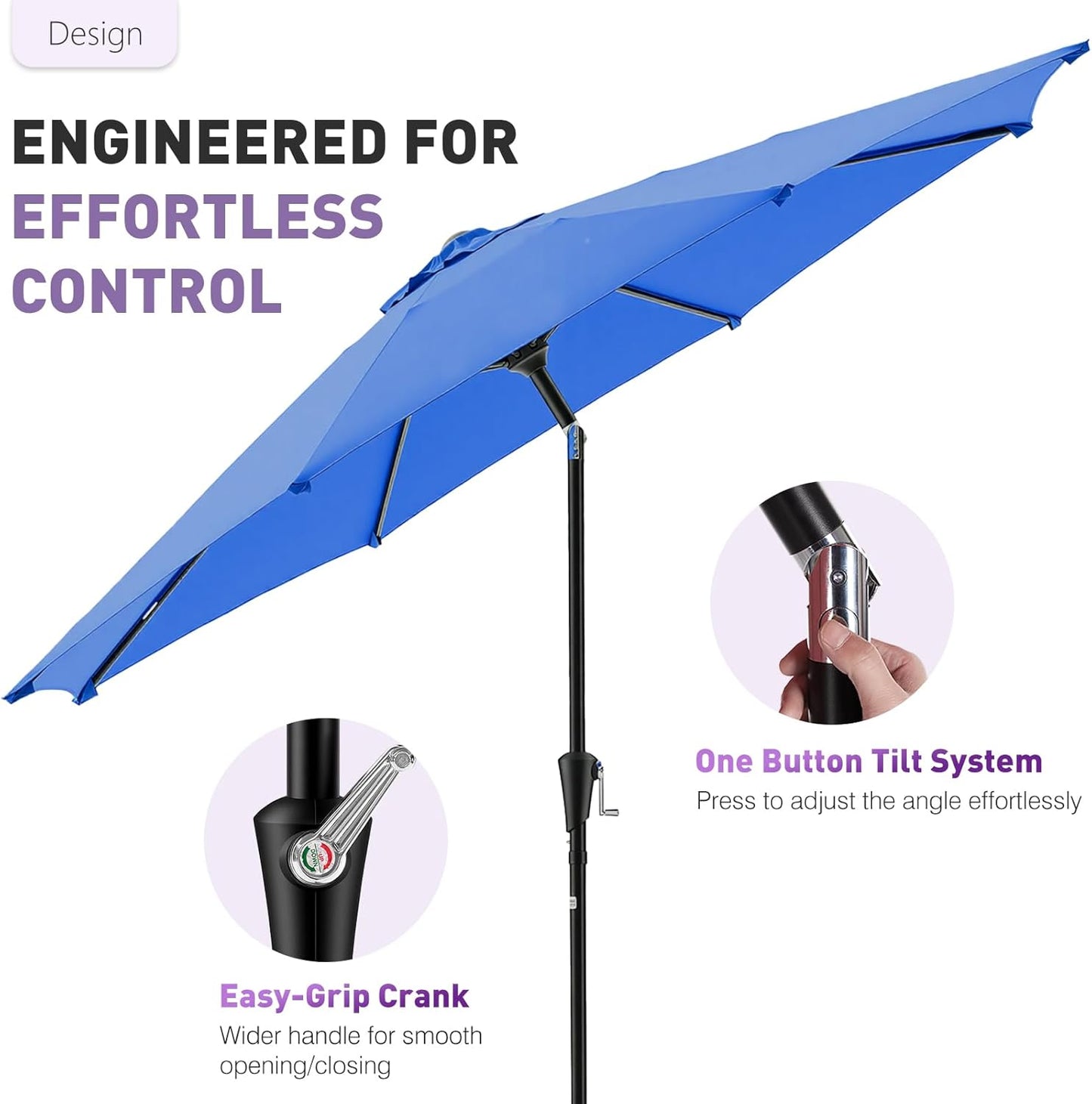 Patio Umbrella, Outdoor Table Umbrellas, Tilt