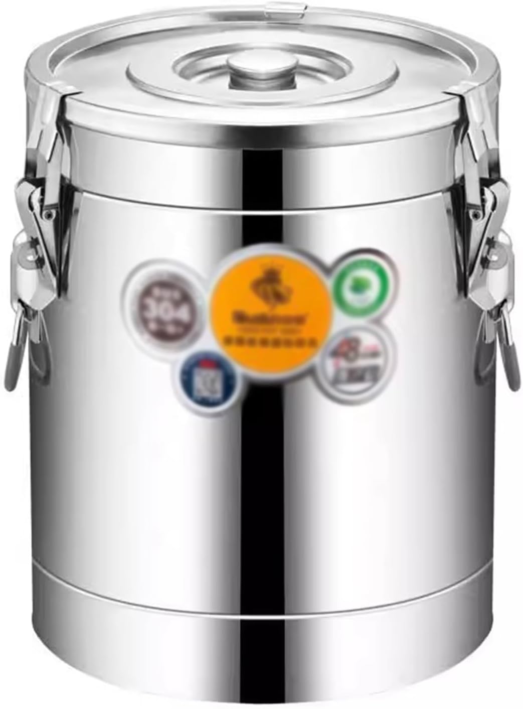 30L SS Insulated Ice Bucket (Color: Silver)