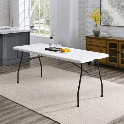 Mainstays 6 ft Folding Table, White