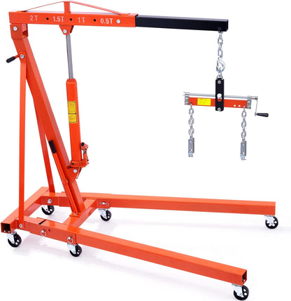 VEVOR 2 Ton Hydraulic Engine Hoist, Foldable