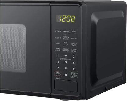 Mainstays 0.7 ft. Countertop Microwave Oven, 700 Watts, Black(Black)