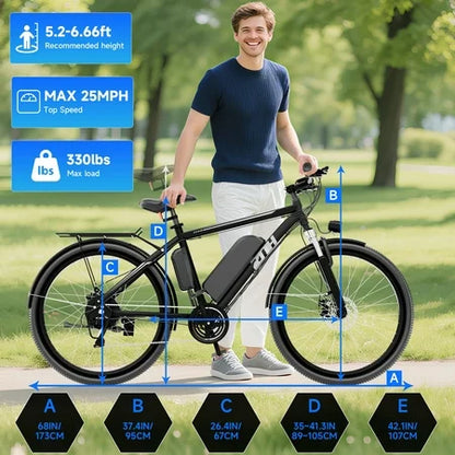 ZNH 1000W Electric Bike, 52V/13Ah, 26" MTB