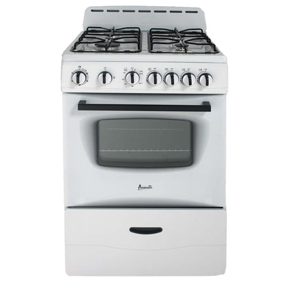 NEW Avanti 24-in 4 Burners 2.6-cu ft Freestanding Gas Range (White)
