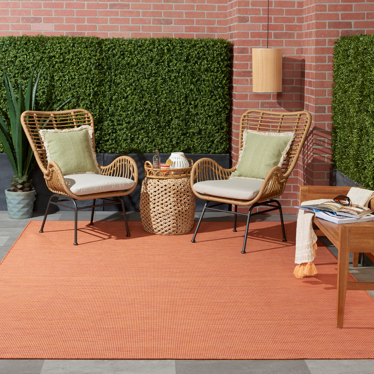 Nourison Positano 9x12 Terracotta Rug