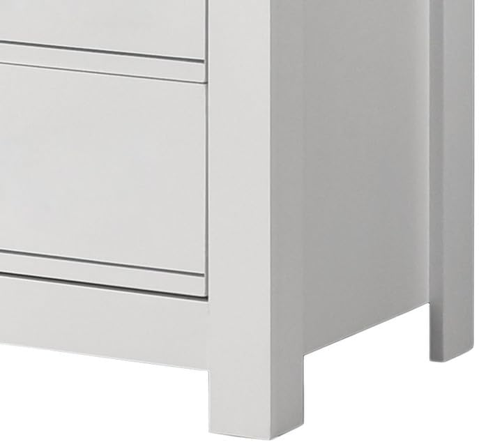 Cassini White 5-Drawer Chest