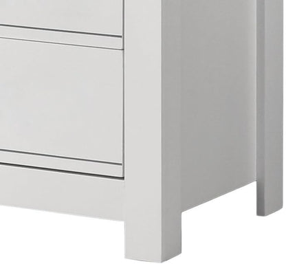 Cassini White 5-Drawer Chest