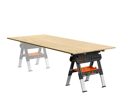 Pony 31-in L x 35-in H Orange&Black Plastic Portable Work Bench