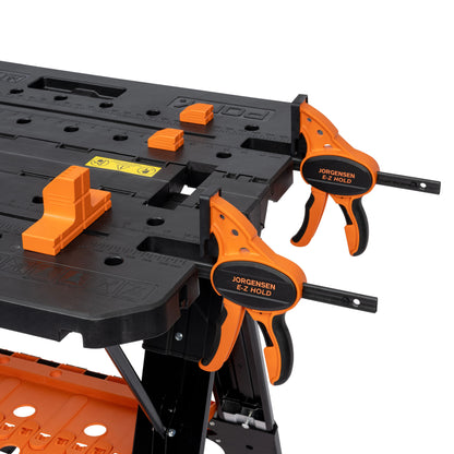 Pony 31-in L x 35-in H Orange&Black Plastic Portable Work Bench