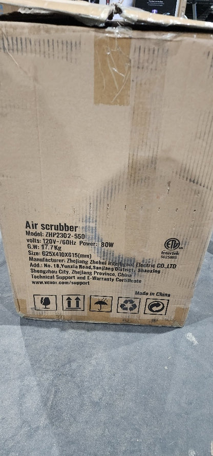 VEVOR Air Scrubber with 3-Stage Filtration, Stackable Negative Air Machine 550 CFM, Air Cleaner with MERV10, Carbon, H13 HEPA, for Home, Industrial and Commercial Use