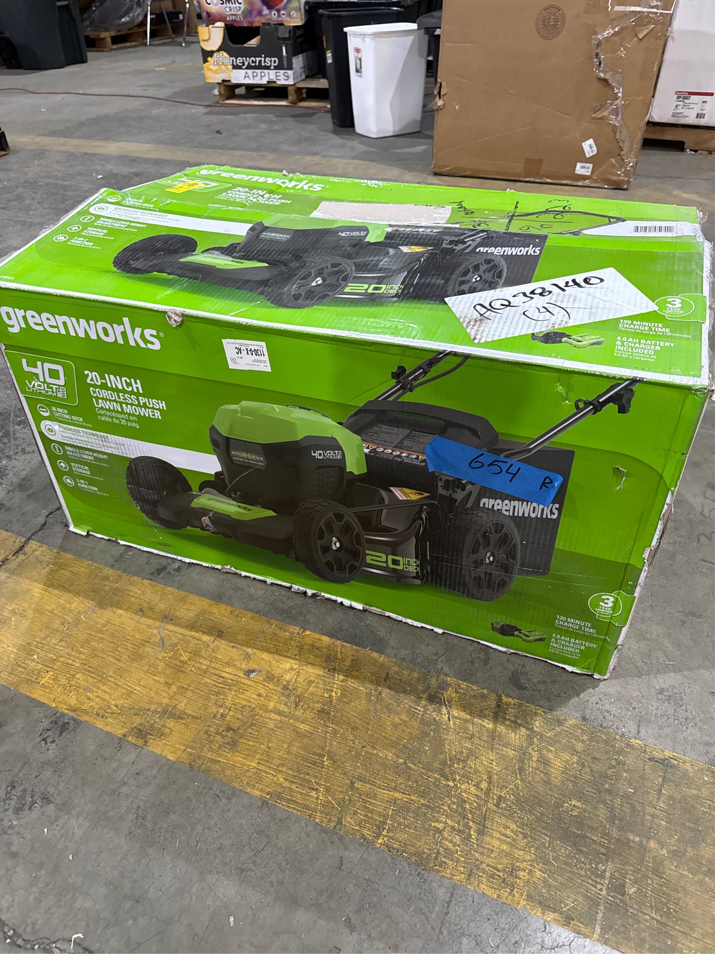 40-Volt Push Walk Mower with 4.0 Ah Battery